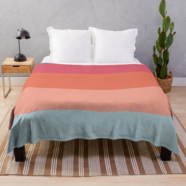 Item preview, Abstract Sunset Waves Retro Color Block Pattern designed and sold by Kimos Creative Store.