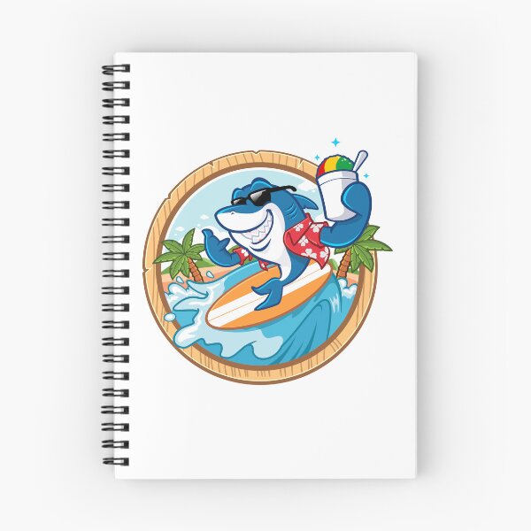 Item preview, Cool Surfing Shark Graphic Funny Summer Beach Vacation Art designed and sold by RiderSpoon.