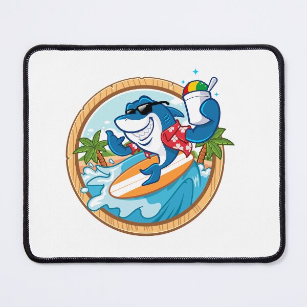 Item preview, Cool Surfing Shark Graphic Funny Summer Beach Vacation Art designed and sold by RiderSpoon.