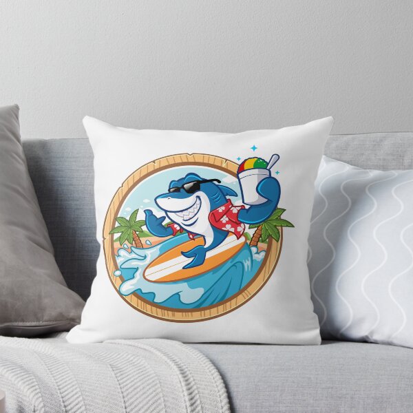 Item preview, Cool Surfing Shark Graphic Funny Summer Beach Vacation Art designed and sold by RiderSpoon.