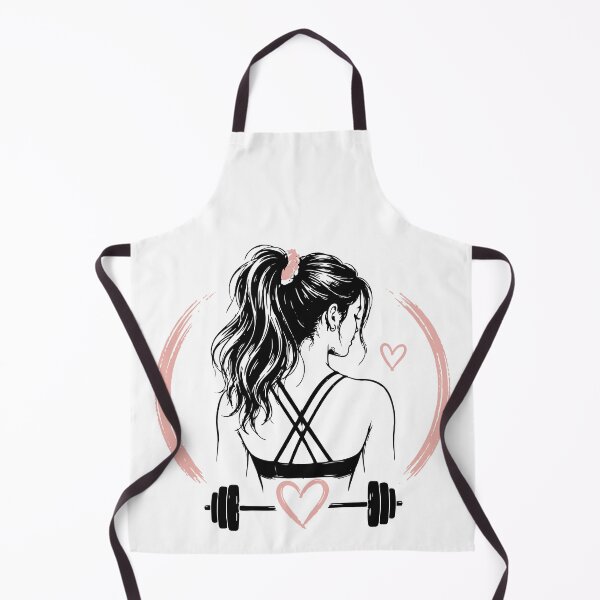 Item preview, Minimalist Gym Girl T-Shirt | Barbells & Ponytails Female Fitness Design designed and sold by Sunday.Supply.