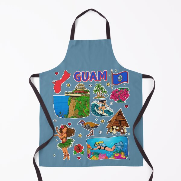 Item preview, Guam Vacation Souvenir Iconic Landmarks Collage designed and sold by mashmosh.