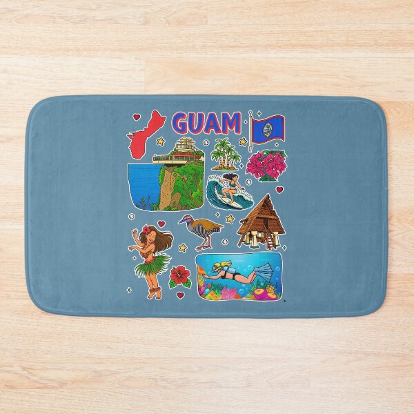 Item preview, Guam Vacation Souvenir Iconic Landmarks Collage designed and sold by mashmosh.