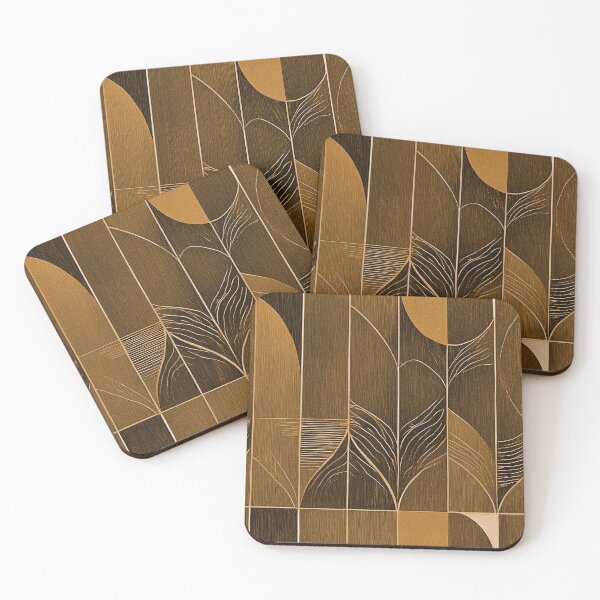 Item preview, Mid-Century Golden Brown designed and sold by ArtC-Designs by Kathy Higgins.