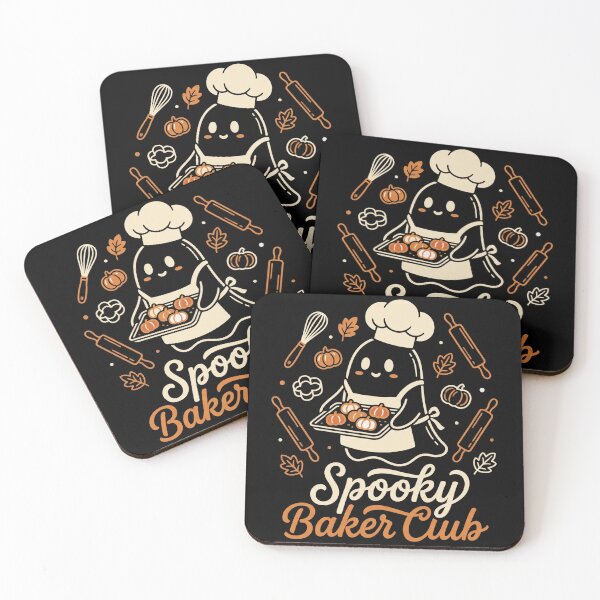 Item preview, Spooky Baker Club Cute Ghost Baking Halloween Pumpkin designed and sold by TeNovaStudio.