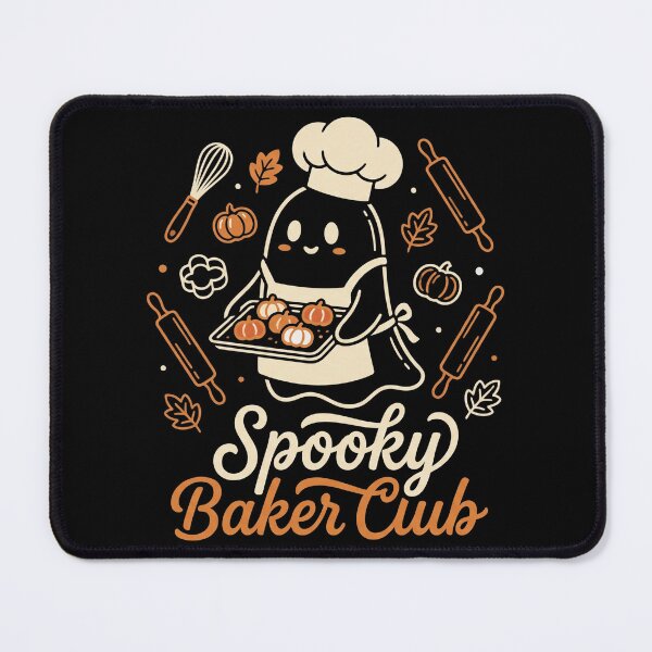 Item preview, Spooky Baker Club Cute Ghost Baking Halloween Pumpkin designed and sold by TeNovaStudio.