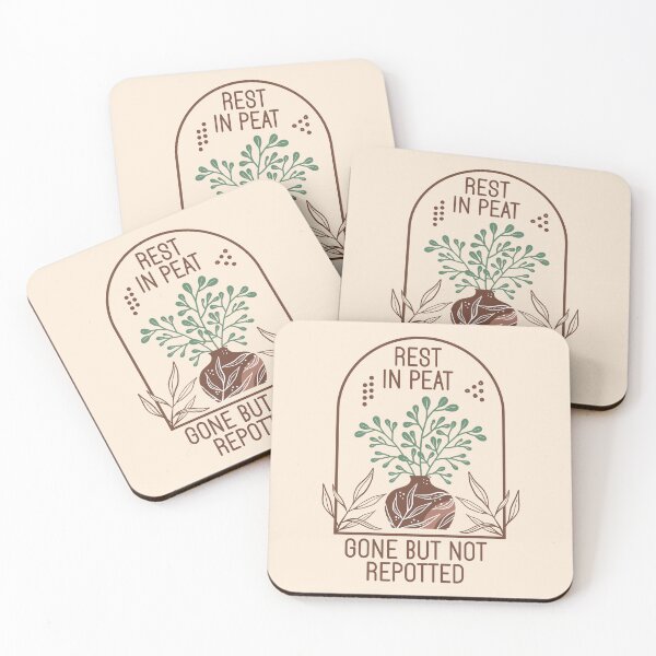 Item preview, Rest In Peat Gone But Not Repotted - Funny Boho Houseplant Art designed and sold by the-Z3nith.