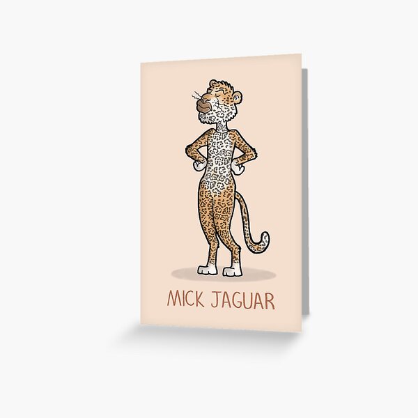 Mick Jaguar Greeting Card