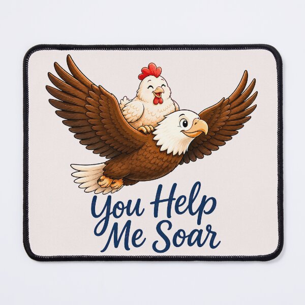 Item preview, You Help Me Soar | Kind Eagle & Chicken Friendship Cartoon | Kindness Connection designed and sold by AnimalMarvels.