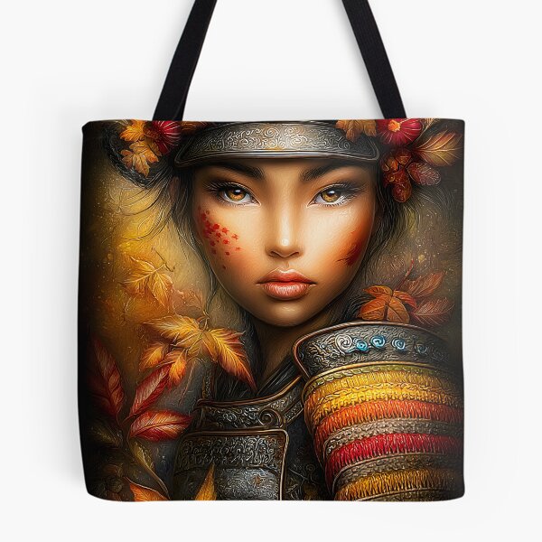 Item preview, Warrior Portrait with Autumn Leaves and Armor designed and sold by Artessie.