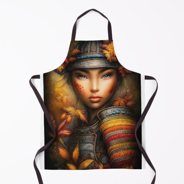 Item preview, Warrior Portrait with Autumn Leaves and Armor designed and sold by Artessie.