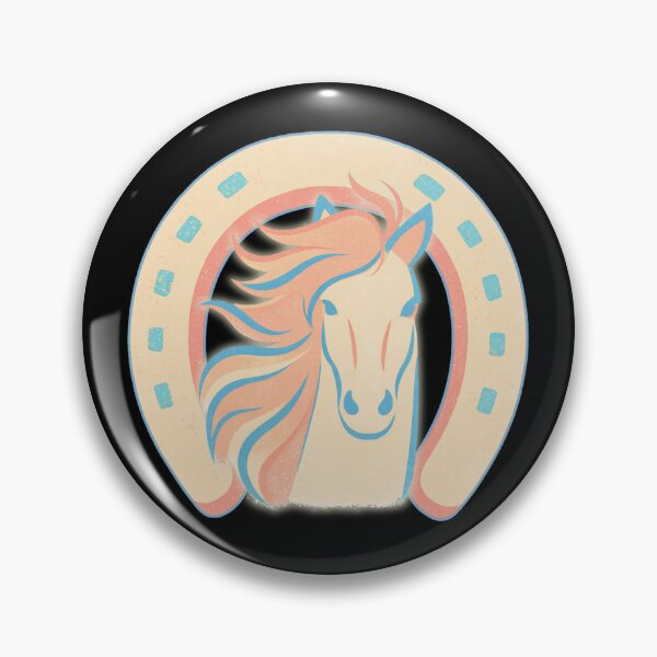 Item preview, Vintage Retro Horse and Horseshoe Emblem  designed and sold by SunandShade.