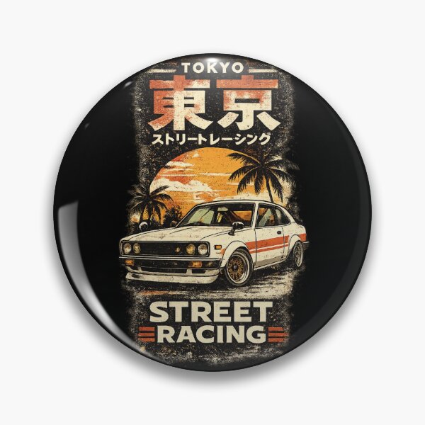 Item preview, Tokyo Street Racing – Vintage Japanese Car Retro Art designed and sold by Happy Chaos Studio.