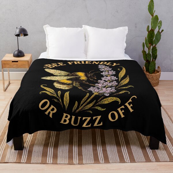 Item preview, Bee Friendly Or Buzz Off Save The Bees Beekeeper Flower designed and sold by LavetaJoanne.