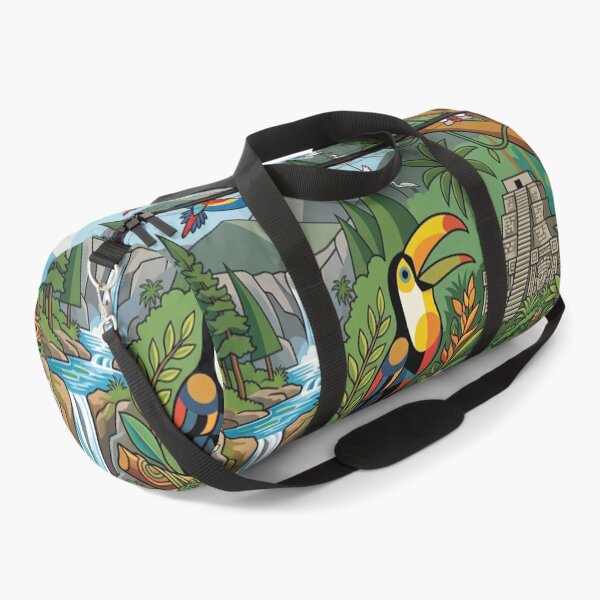 Item preview, BELIZE Travel Illustration - Geometric Toucan Perching designed and sold by ZUMERI.