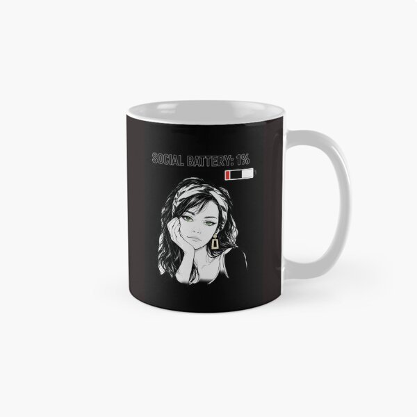 Item preview, Social Battery 1% – Introvert Mood designed and sold by Sztyep88.