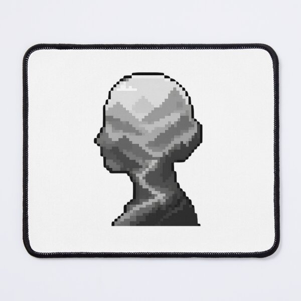 Item preview, Pixel art mountain silhouette designed and sold by AKRAMlogo.