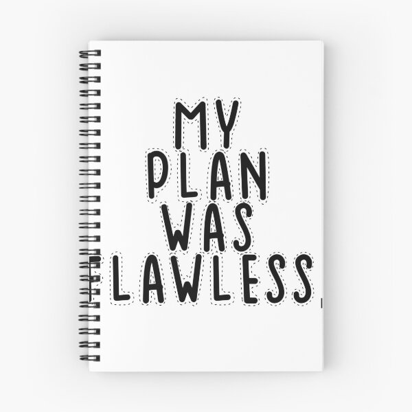 Item preview, Text Typography My plan was flawless. Bad Decision Humor designed and sold by TypeboldStudio.
