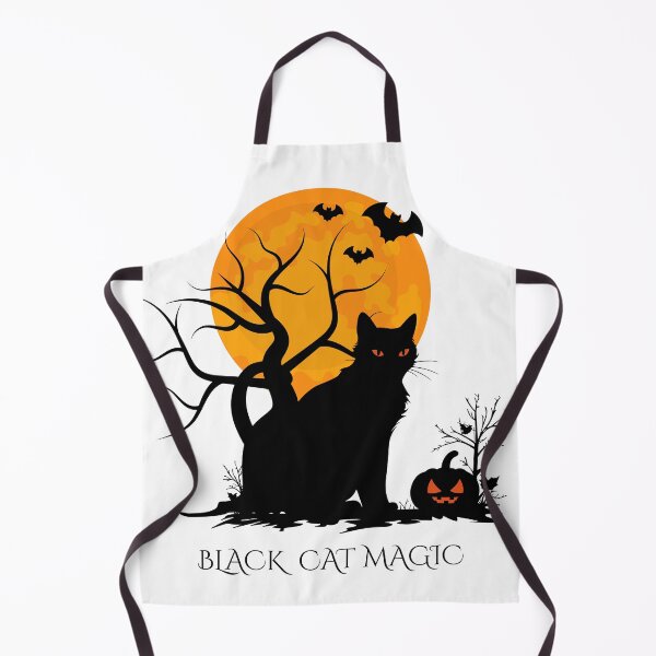 Item preview, Black Cat Magic Spooky Halloween Moon designed and sold by DearBunnyArt.