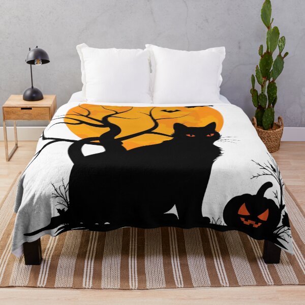 Item preview, Black Cat Magic Spooky Halloween Moon designed and sold by DearBunnyArt.