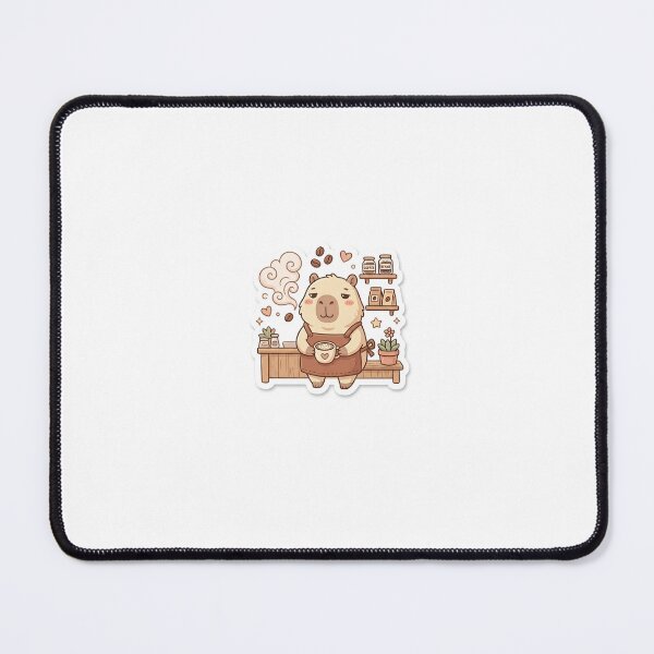 Item preview, Cute Capybara Barista Coffee Lover Sticker | Funny Animal Cafe Gift designed and sold by palette fox.