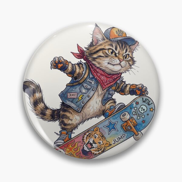 Item preview, 90s Retro Skater Cat Claw Crew Streetwear designed and sold by chriswo-design.