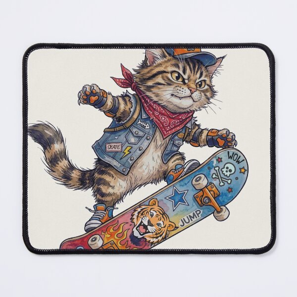 Item preview, 90s Retro Skater Cat Claw Crew Streetwear designed and sold by chriswo-design.