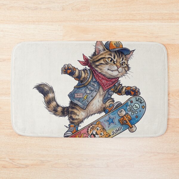 Item preview, 90s Retro Skater Cat Claw Crew Streetwear designed and sold by chriswo-design.