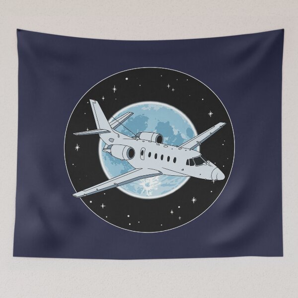 Item preview, Cessna Citation Jet Flying at Night Aviation Design designed and sold by skye-studio.