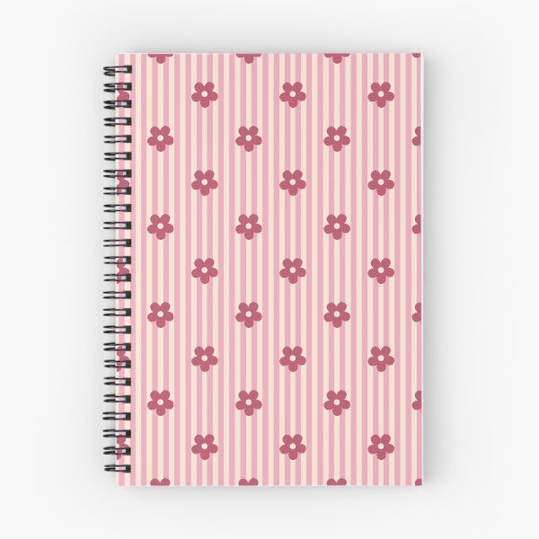 Item preview, Burgundy Floral Pattern | Dark Pink Flowers on Pink Stripes | Retro Pink Floral Stripes Design | Preppy Berry Flower Pattern | Coquette Pink and Burgundy Retro Flowers With Stripes Pattern designed and sold by VivaFy.