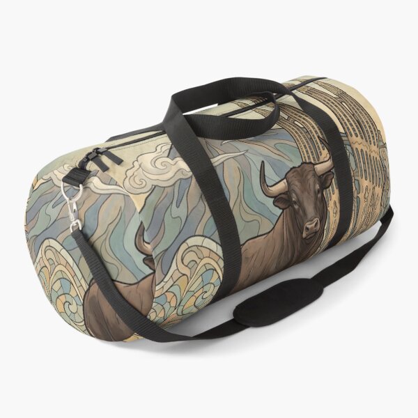 Item preview, SPAIN Vintage Travel Illustration - Horned Bull Standing designed and sold by ZUMERI.