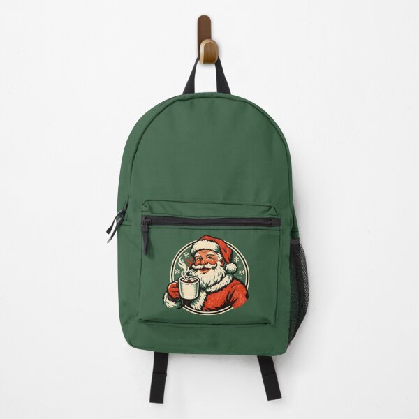Item preview, Vintage Santa Hot Cocoa – Retro 1960s Christmas Badge Screen Print Holiday Gift designed and sold by Artycom.