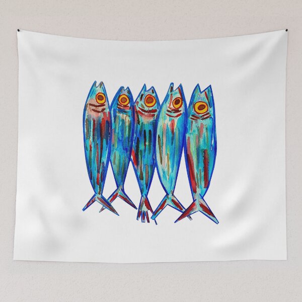 Item preview, Wild Ocean Marine Life Illustration - Coastal Watercolor Art designed and sold by estudiopacifico.