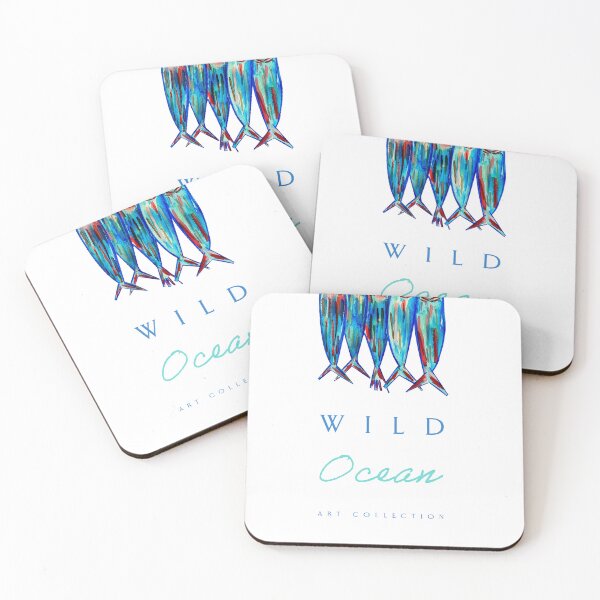 Item preview, Wild Ocean Marine Life Illustration - Coastal Watercolor Art designed and sold by estudiopacifico.