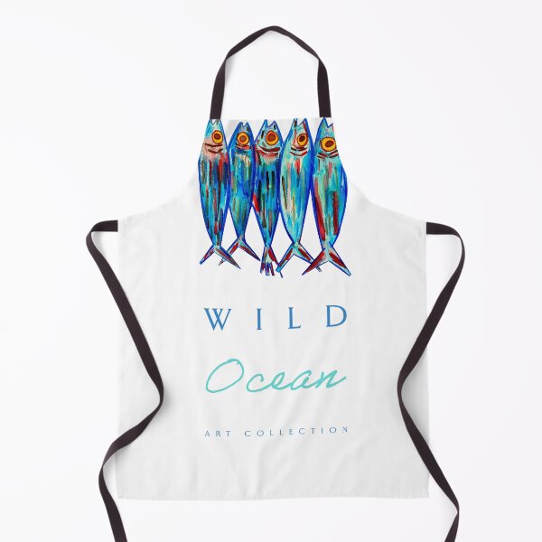 Item preview, Wild Ocean Marine Life Illustration - Coastal Watercolor Art designed and sold by estudiopacifico.