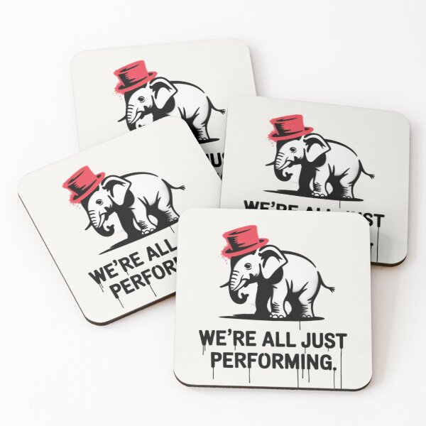 Item preview, Banksy Elephant - We're all just performing designed and sold by 123ks.