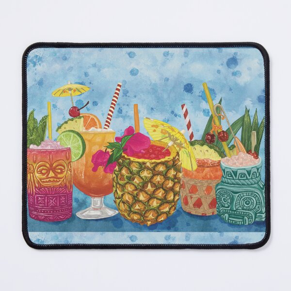 Item preview, Tiki tropical summer birthday cocktails designed and sold by SorceressApprentice.