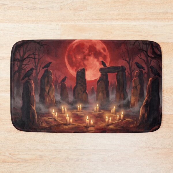 Item preview, Crimson Moon Stone Circle designed and sold by RedPeaStudio.
