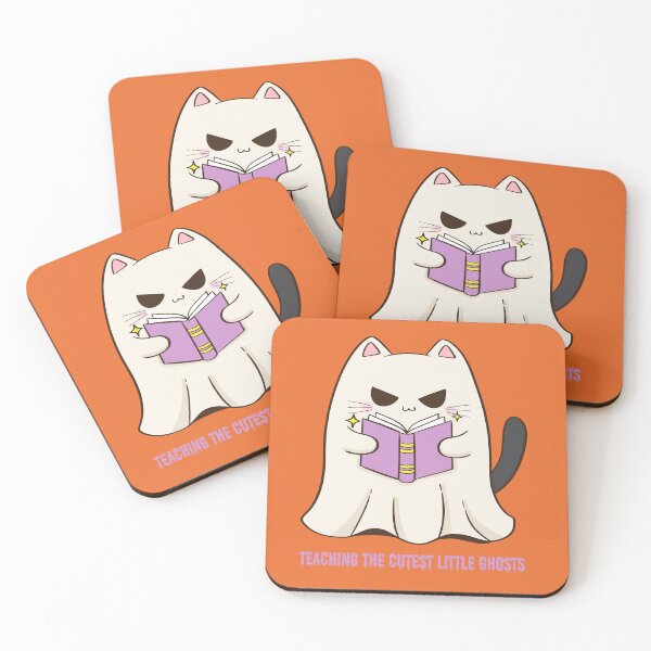 Item preview, Teaching The Cutest Little Ghosts Cute Kawaii Ghost Cat Teacher designed and sold by Hey Golden Fly.