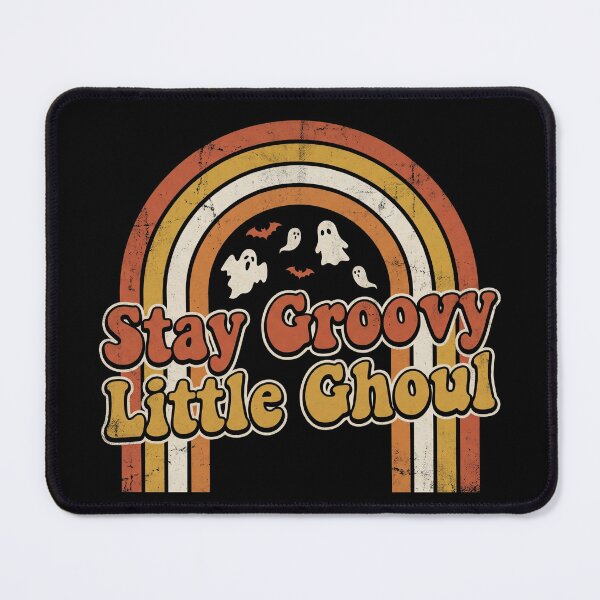 Item preview, Stay Groovy Little Ghoul Retro Rainbow Ghosts Halloween designed and sold by TeNovaStudio.