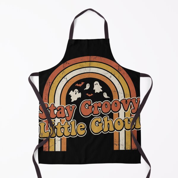Item preview, Stay Groovy Little Ghoul Retro Rainbow Ghosts Halloween designed and sold by TeNovaStudio.