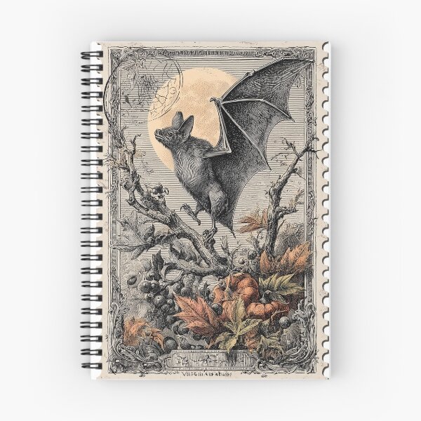 Item preview, Vintage Halloween Bat Postage Stamp designed and sold by kobsana.