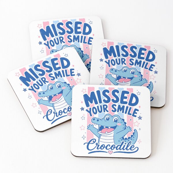 Item preview, Missed Your Smile Crocodile Cute Retro Cartoon Alligator Funny Vintage designed and sold by will freed18.