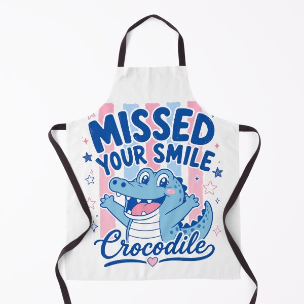 Item preview, Missed Your Smile Crocodile Cute Retro Cartoon Alligator Funny Vintage designed and sold by will freed18.