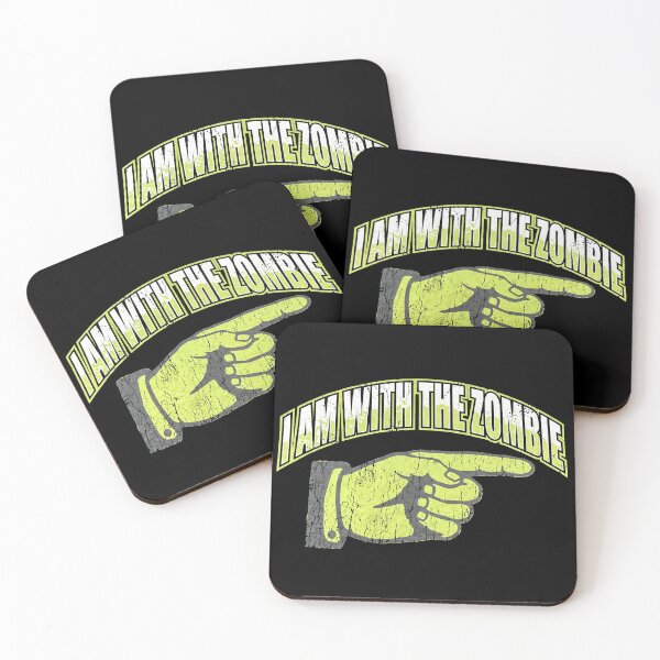 Item preview, I Am With The Zombie Funny Halloween Couple Pointing Hand designed and sold by TeNovaStudio.