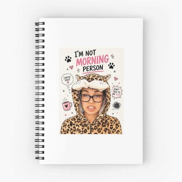 Item preview, I’m Not a Morning Person – Funny Coffee Lover Leopard Girl designed and sold by Sztyep88.