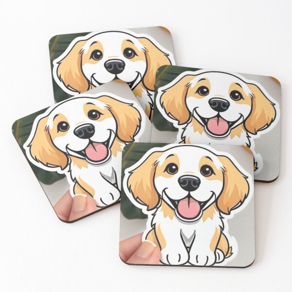 Item preview, Art - Puppy Illustration, Sleek and Colorful Cartoon Style designed and sold by World-Pets.