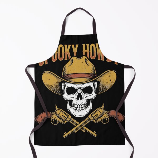 Item preview, Spooky Howdy Cowboy Skull Crossed Pistols Western Halloween designed and sold by TeNovaStudio.
