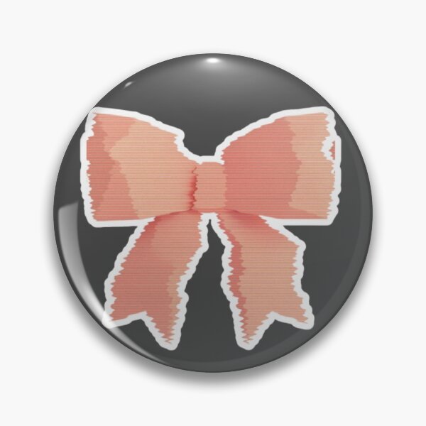 Item preview, Pastel Peach Coquette Bow Sticker | Cute Feminine Ribbon Aesthetic designed and sold by velvetwings.