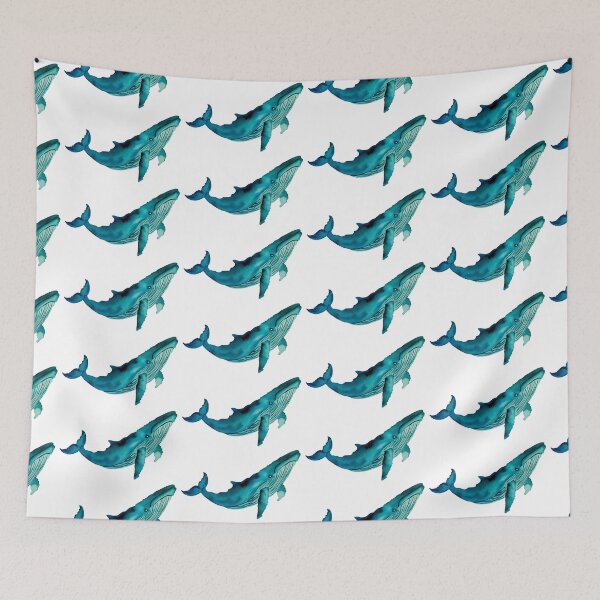 Item preview, Humpback Whale Art - Free As The Sea Watercolor designed and sold by estudiopacifico.